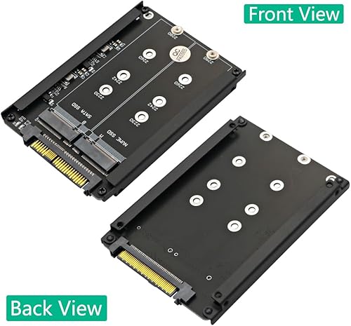 Miniatura 6 de HLT SSD NVME M.2 en 1 y llave BSSD con llave B & M a SFF-8639 U.2 con soporte de marco - Conserva mSATA SSD como unidad SATA de 0.276 in 2.5"