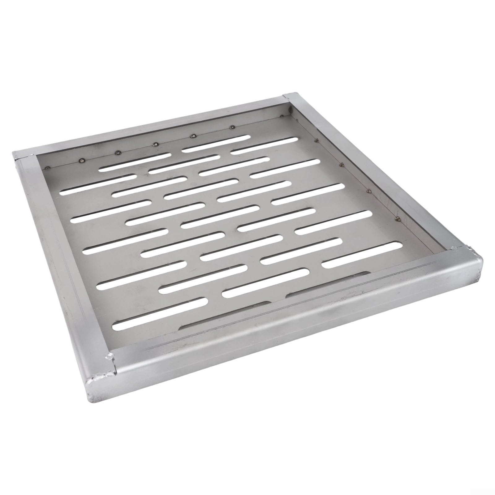 Grille de vidange carrée en acier inoxydable antirouille pour sol de douche extérieur (250 x 250 x 20 mm)