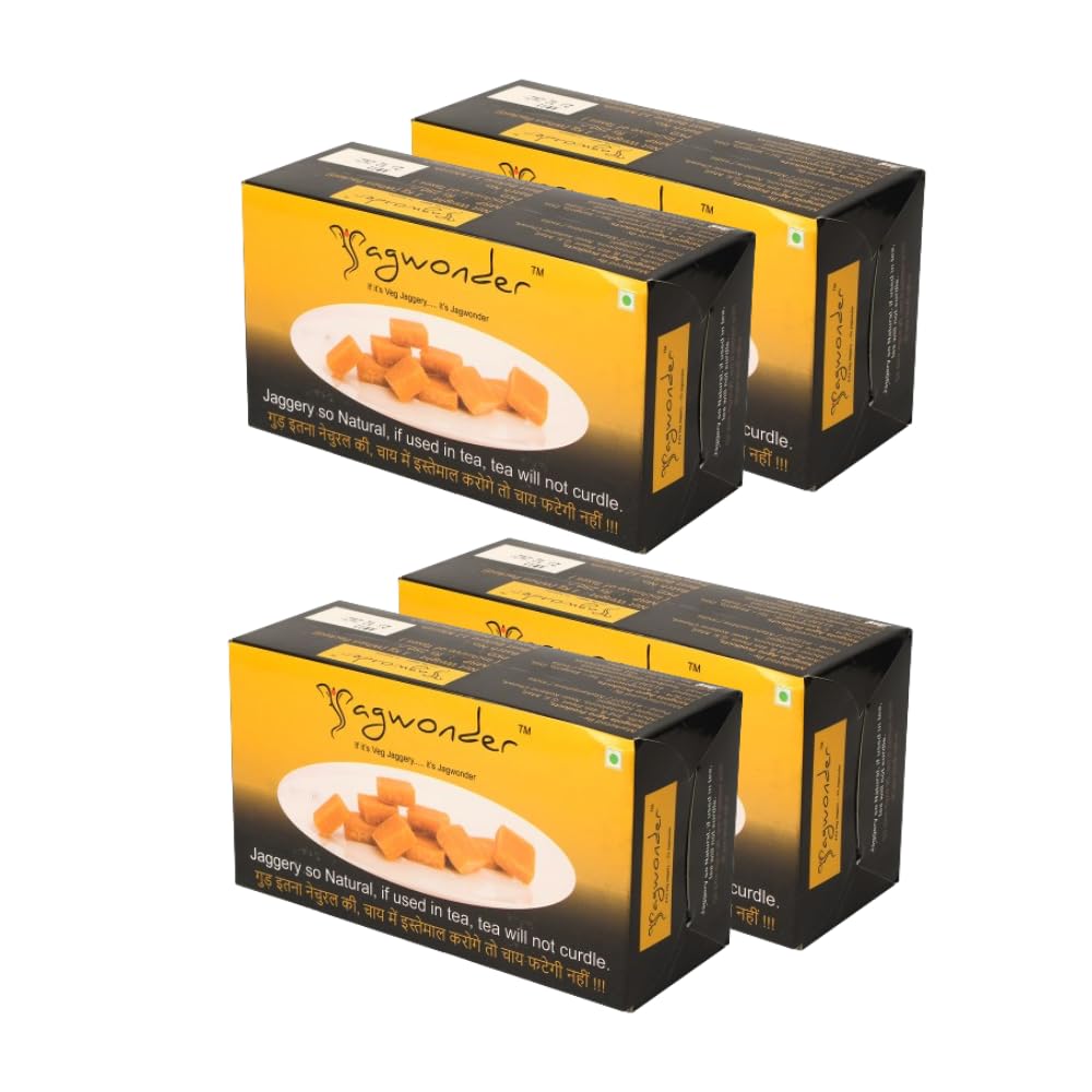 Jagwonder Jaggery Cube(3.4KG) |Pack of 4(850gm each) |The Natural Sweetener & Desi Gur |Organic Grown & Chemical Free |Best Ideal Sugar Cubes for Tea |Pure with No Preservatives Added (B0C9JWJKXT) Amazon Price History, Amazon Price Tracker