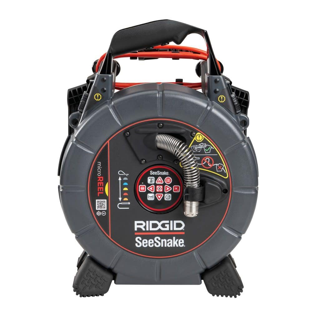 RIDGID 70803 SeeSnake® microREEL CA-350 Video Inspection System with Micro CA-350 Adapter, 512 Hz Sonde, Mid-Flex Push Cable