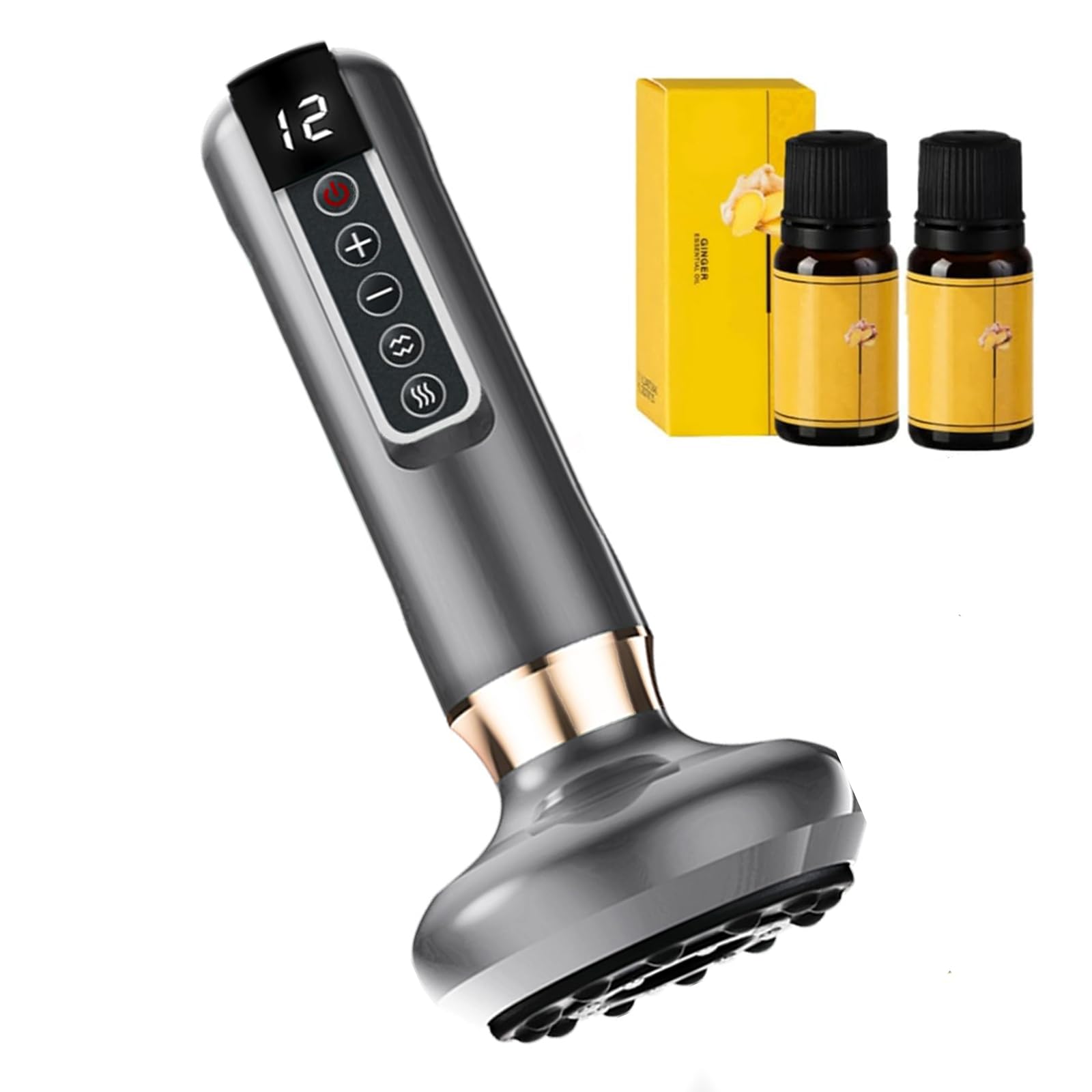 Masajeador Anticelulítico Reductor Eléctrico, Masajeador de Celulitis con Ventosa, Anticelulítico Reafirmante, Piel MáS Firme y Mejor CirculacióN, Masaje de Tejido Profundo (gray)