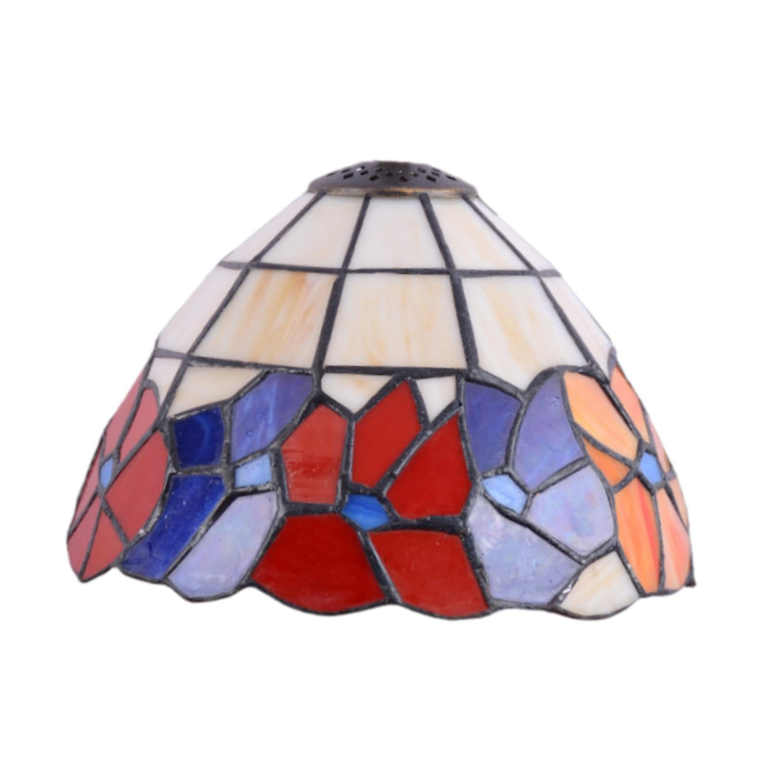 Lampshade Replacement Pendant Lamp Shade for Coffee Shop Library Bar 20cmx13.5cm Blue Orange-image-4