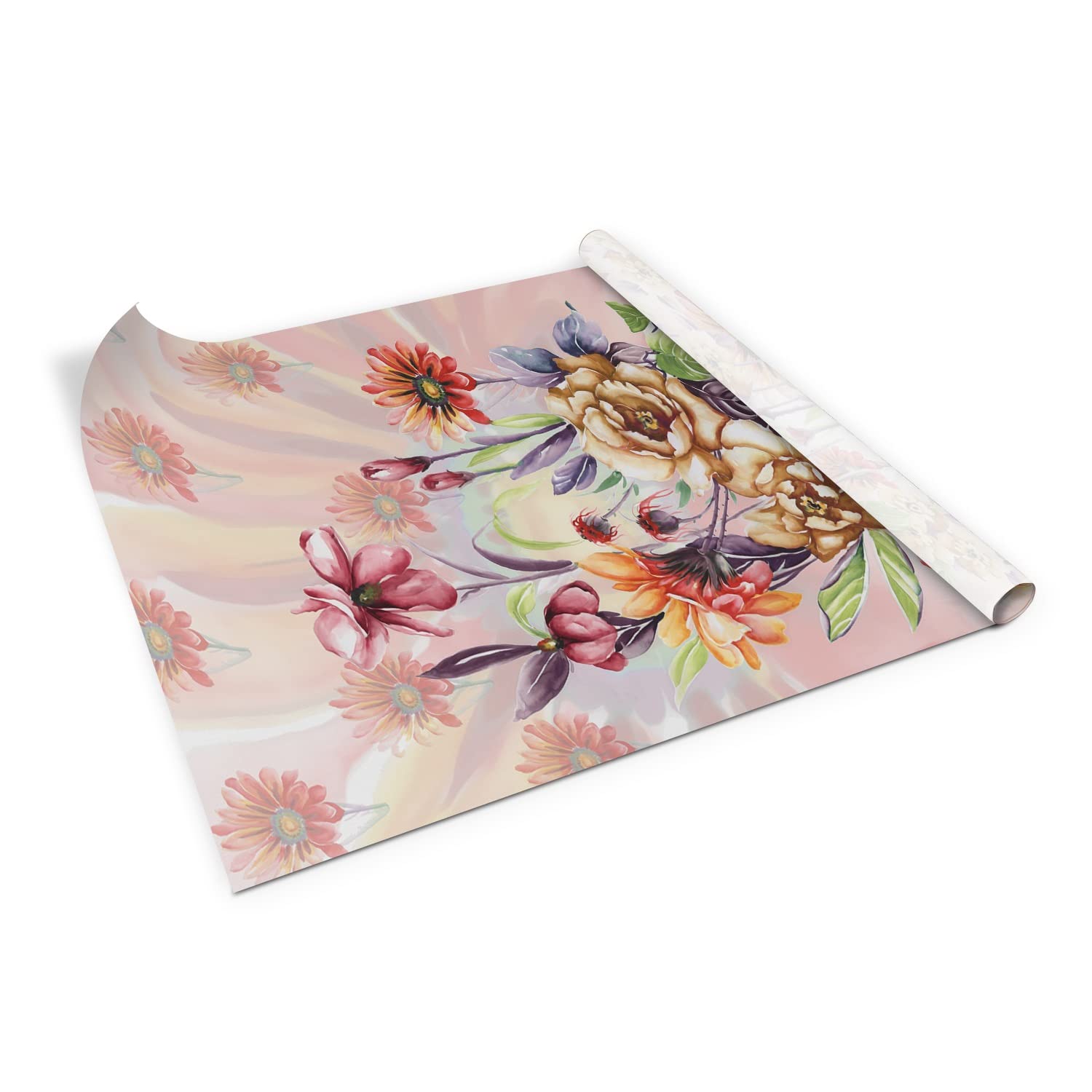 Film adhésif meubles premium mat : la feuille collante décorative fleurs vintage