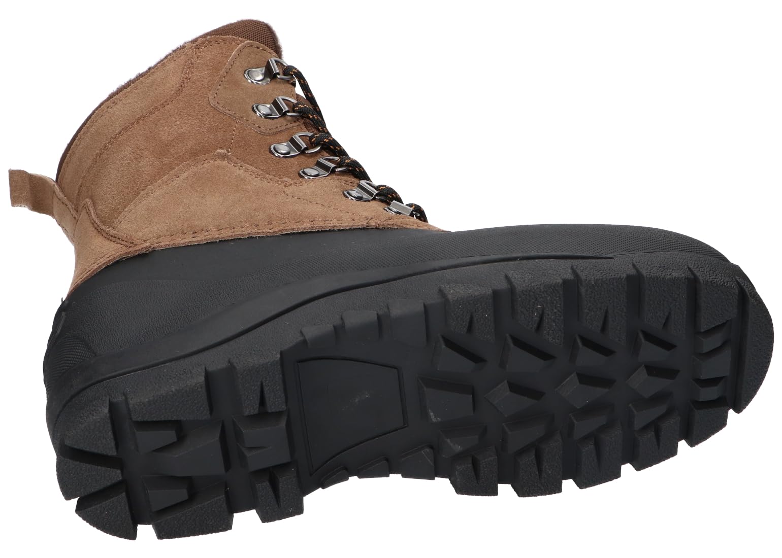 SN53 SOLIDNE TRAPERY ŚNIEGOWCE BUTY ZIMOWE SKÓRZANE BK/BR 42