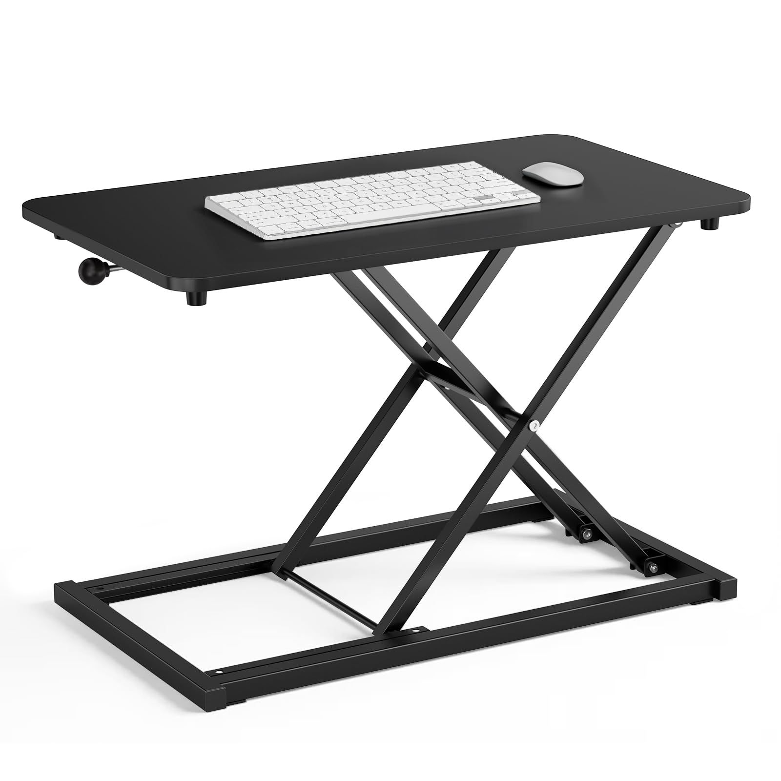 Convertitore da scrivania regolabile in altezza, 60 x 34 cm, supporto ergonomico per tastiera e mouse per scrivania, monitor da tavolo e supporto per laptop per l'ufficio di casa