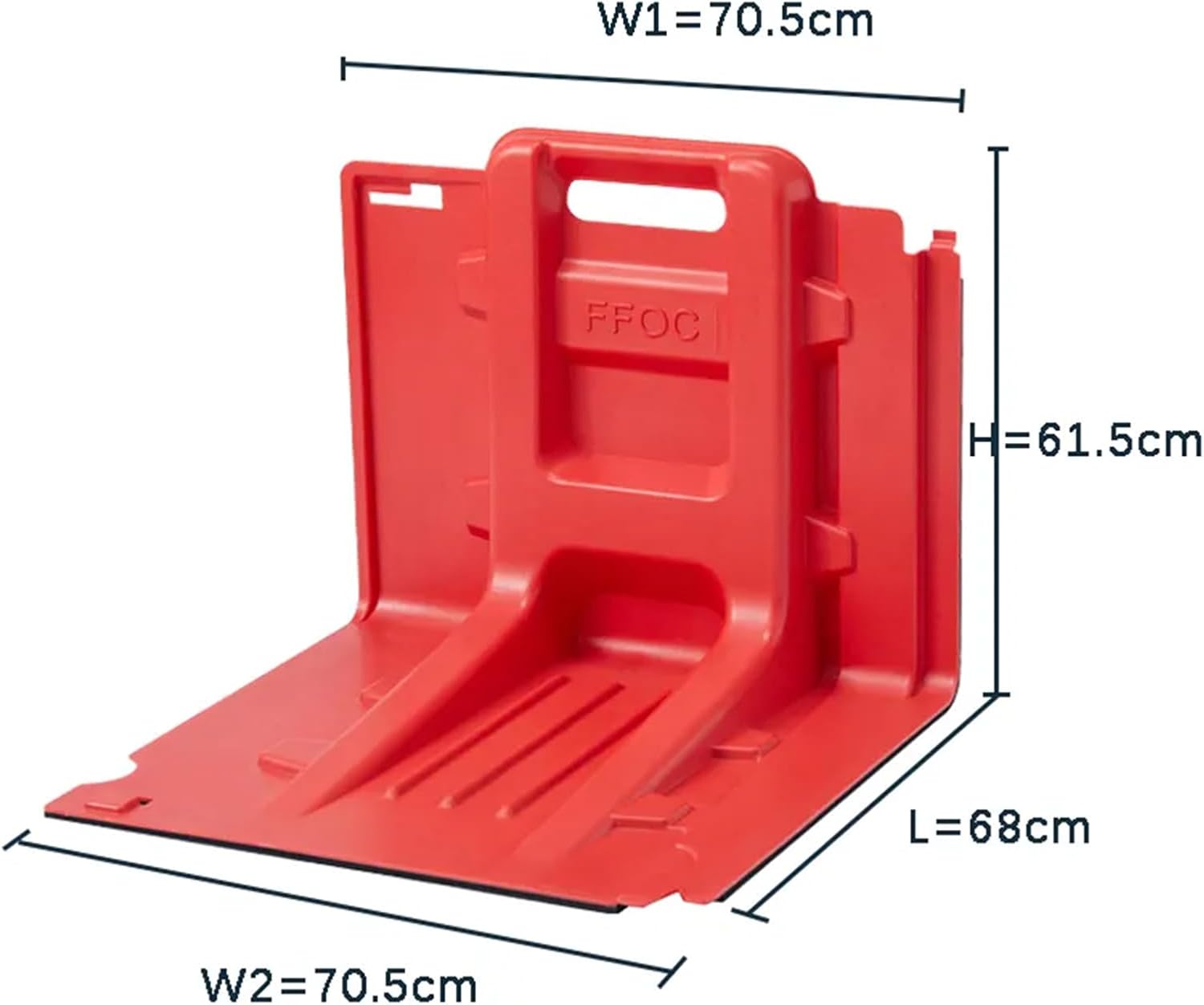 Flood Protection Barrier, ABS L Shaped Quick Easy Flood Barriers, Removable Flood Coverls, Water Barriers for Home Reusable