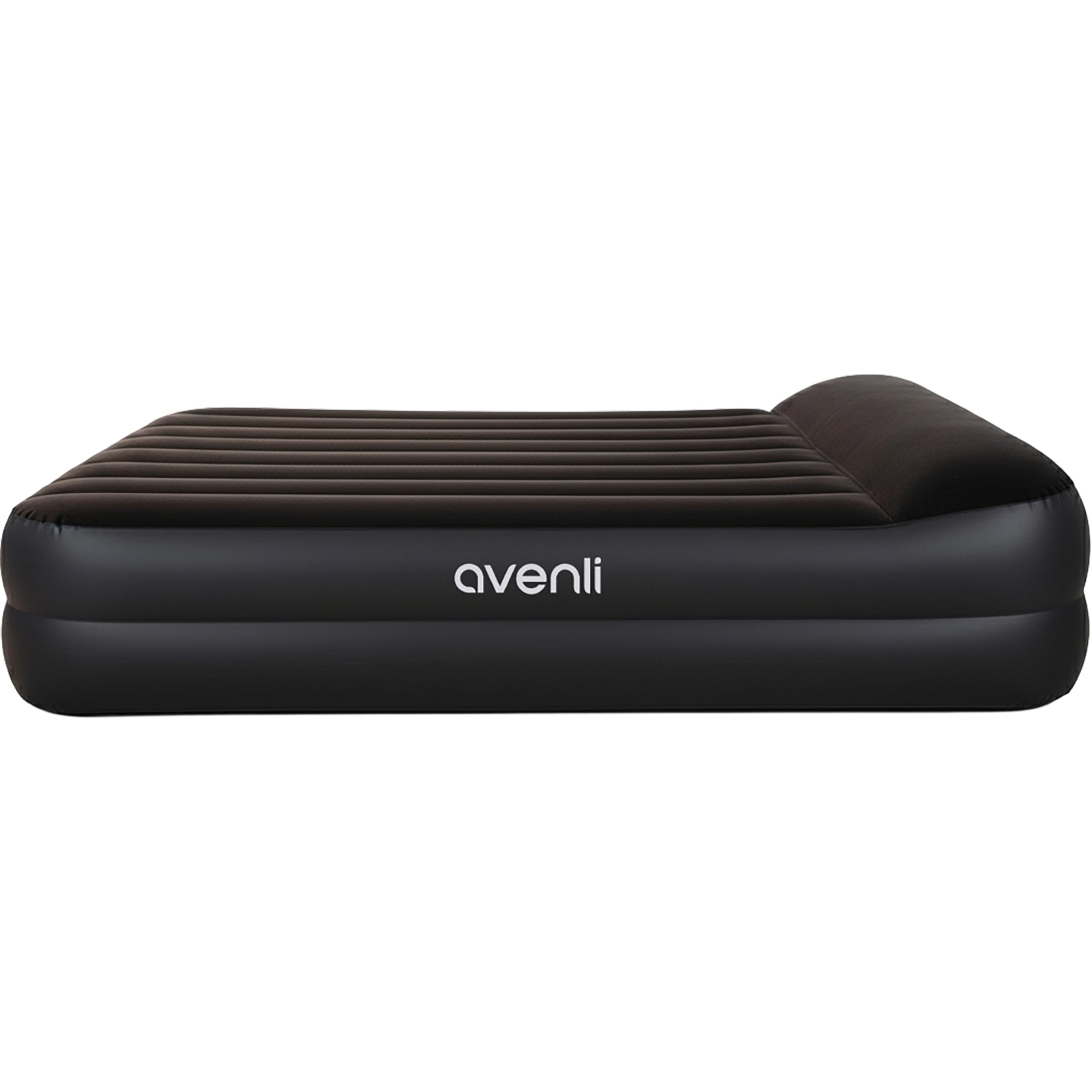 AVENLI Luftmatratze Luftbett selbstaufblasend für 2 Personen 203x152x46cm aufblasbare Matratze Gästebett mit integrierter Pumpe extra hohe Liegefläche beflockte Oberfläche für Camping & Zuhause
