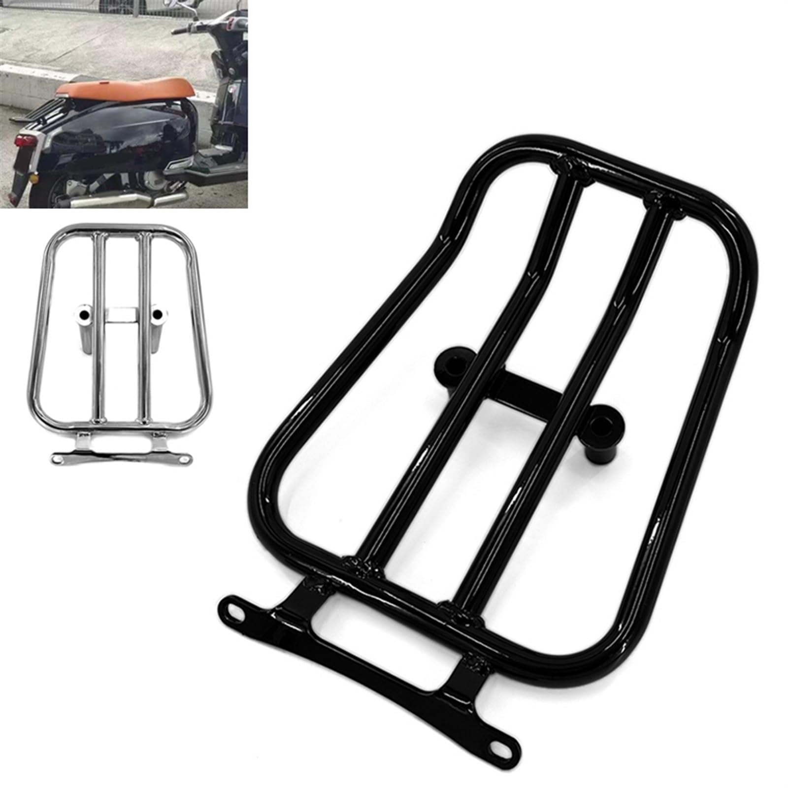 Hinterer Gepäckträger, Gepäckträgerhalterung, Rückenlehne, G350, Motorradregalhalter, Zubehör Für Lambretta G 350, Alle Baujahre