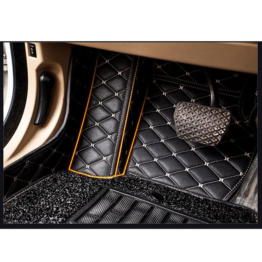 Set De 4 Tapis De Sol Sur Mesure Pour Nissan Note (2006-2013) - Moquette Haute Qualité Avec Broderie - Fabriqué En Italie