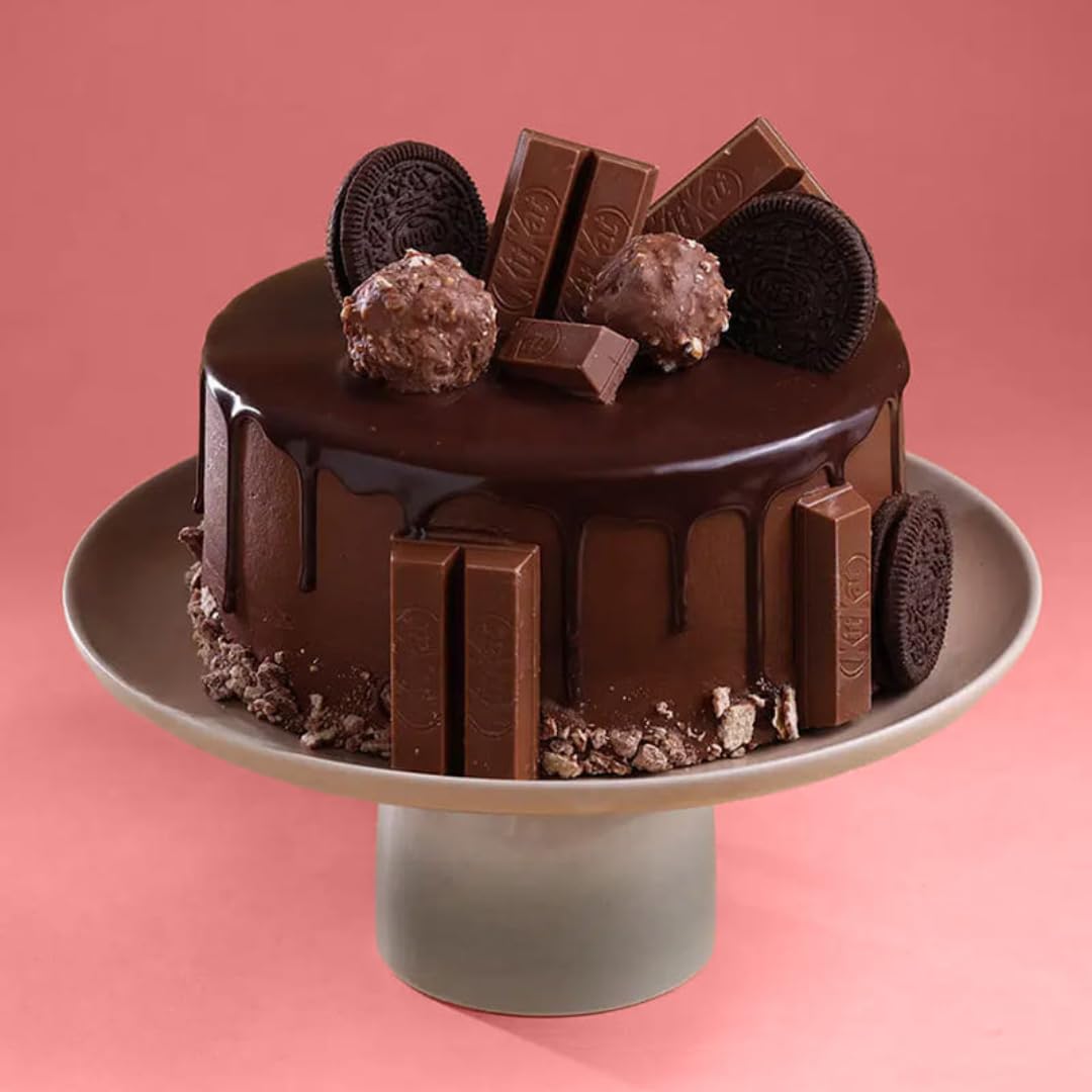 FlowerAura Delicious Fresh 1Kg Designer Eggless Chocolate Cake For Birthday | Anniversary | Wedding | Mother's Day | Father's Day | Valentine's Day | Christmas | New Year (Same Day Delivery)-image-40