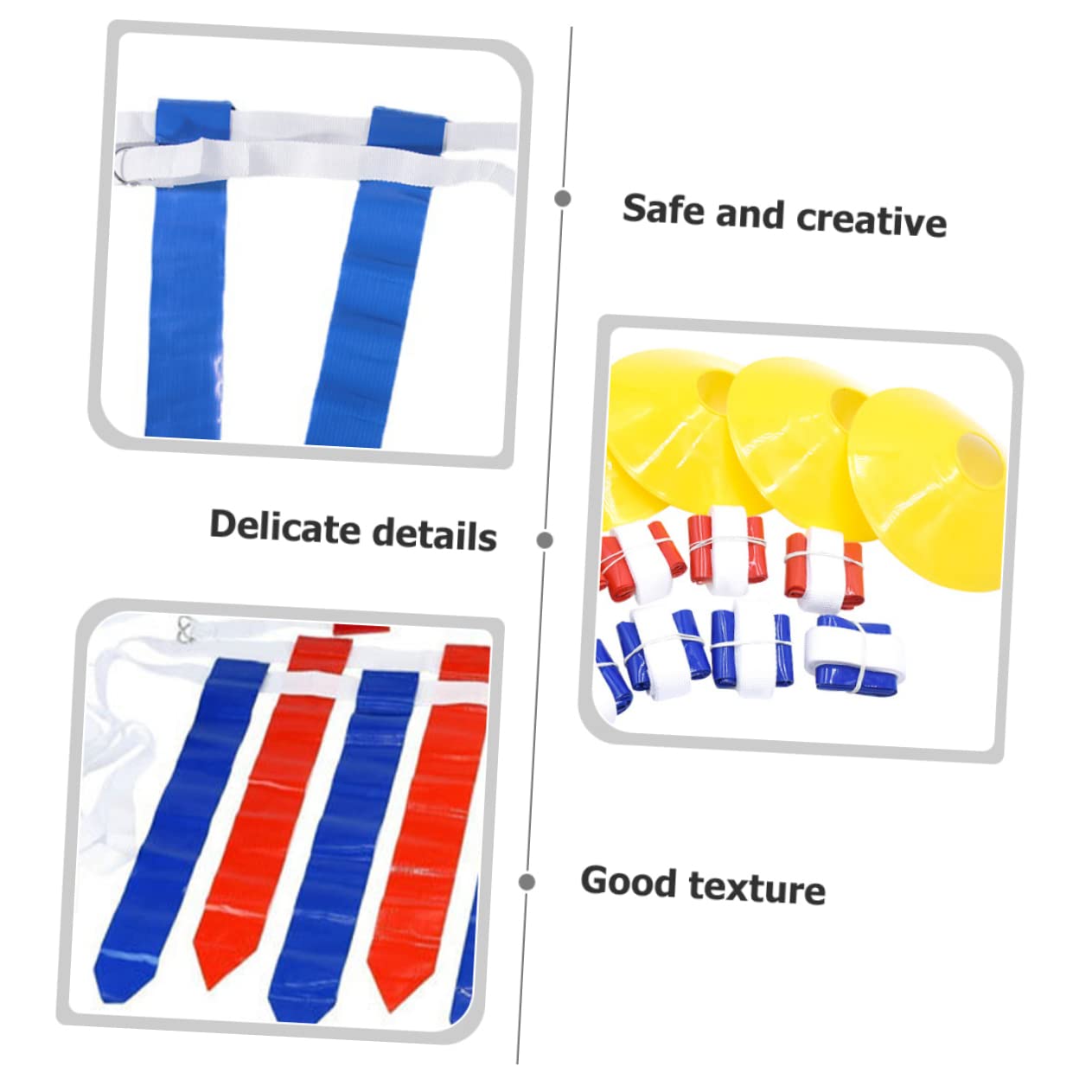 FOYTOKI 1Set Football Waist Belt Set Includes Flags Flags Markers Drawstring Bag for Youth Flag Rugby Games Outdoor Fun