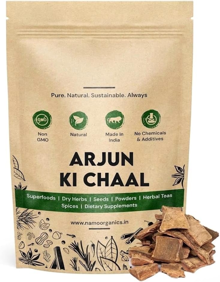 Arjun Ki Chaal - 14.1Oz | 400 Gm - Arjuna Tree Bark - Arjun Raw - Arjun chal - Arjun chhal | Natural, Sun-Dried, Unprocessed |