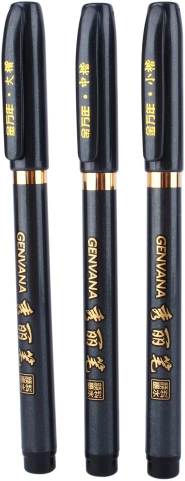 Tombow Brush Pen 2-tlg - Fudenosuke Pinselstifte Hart+weich Schwarz