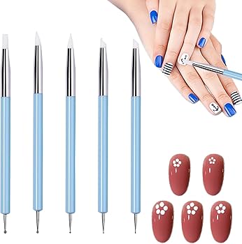 Barbie ネイルアートブラシ 5本セット Barbie | ジェルブラシ スクエア | ライフビューティーネイル