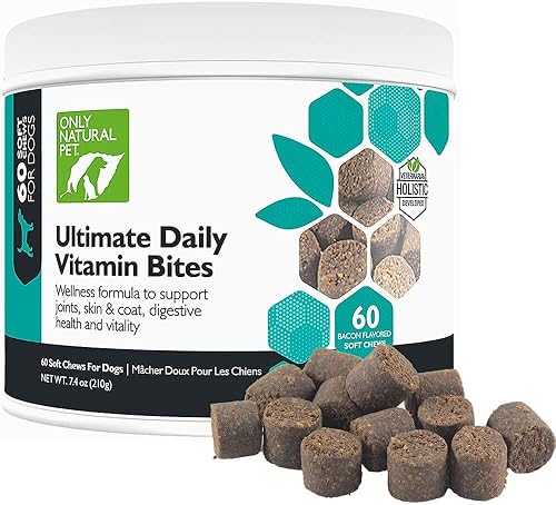 Miniatura 1 de Only Natural Pet Ultimate Daily Vitamin Nutritional Supplement for Dogs - Dog Multivitamin Supplements for Joints Skin  Coat Immune Support