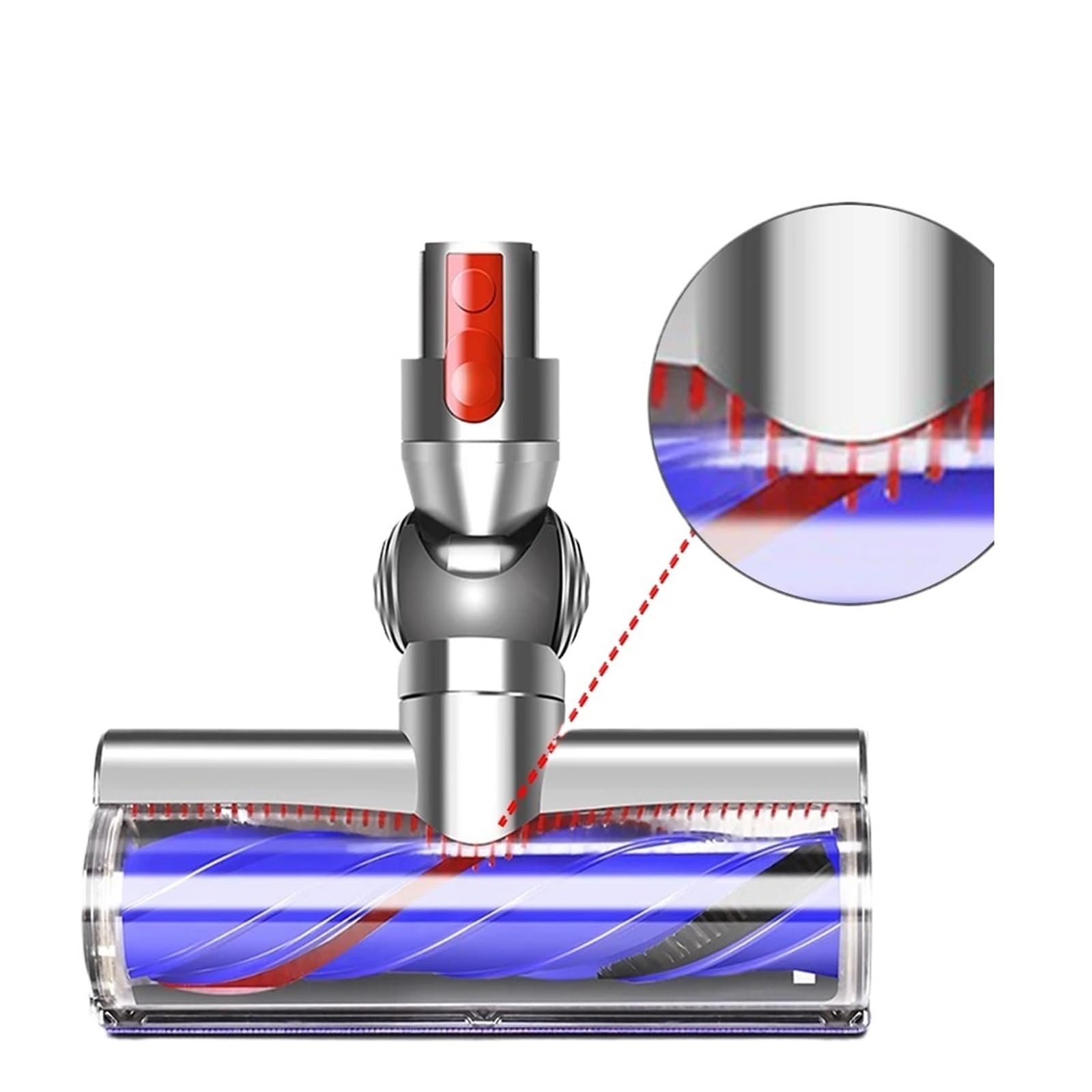 Herramienta de turbina de cepillo de cabezal limpiador, Compatible con Dyson, V7 V8 V10 V11 V15, cabezal limpiador de accionamiento directo Entangleme,