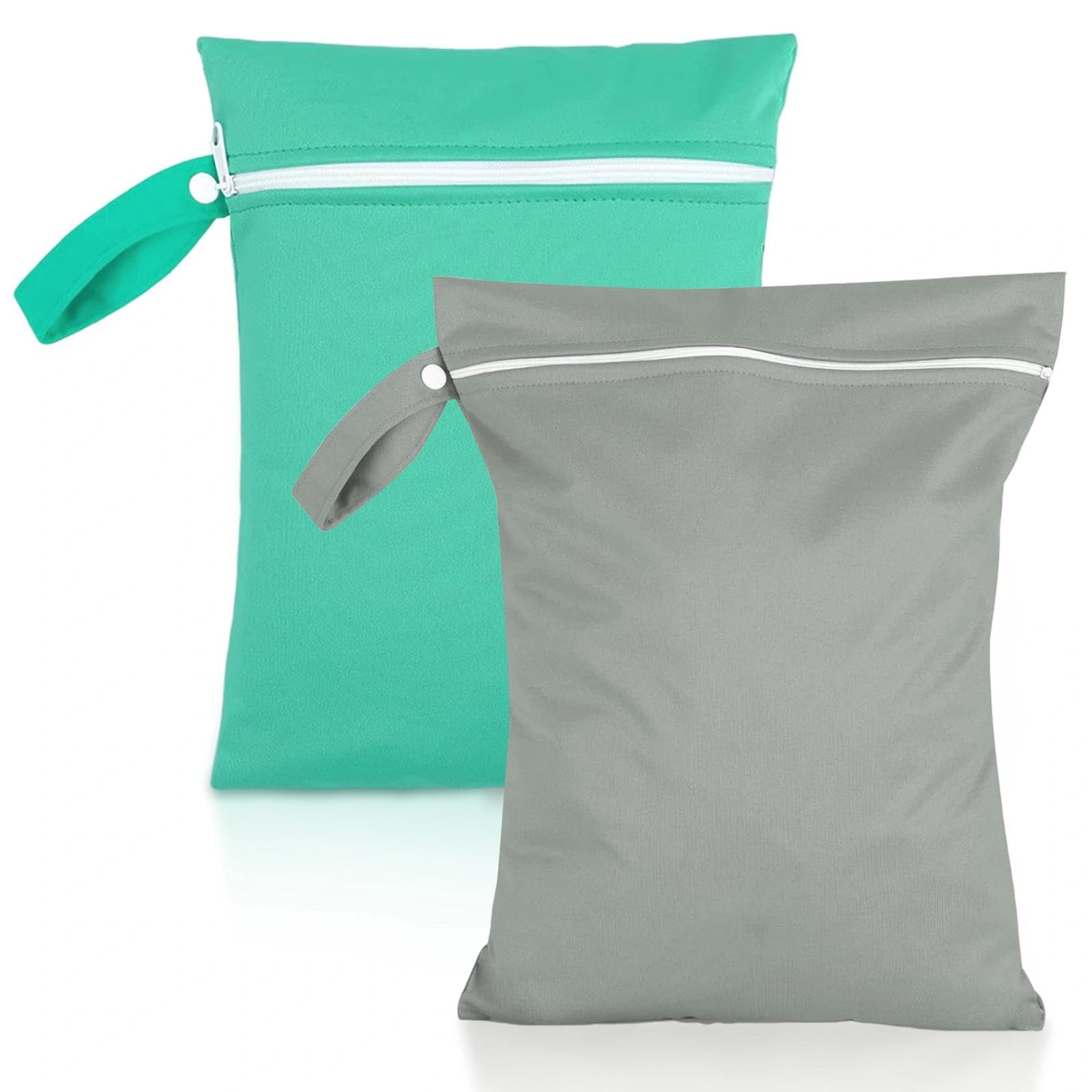 Bolsas Húmeda Seca 40x30 cm Impermeable Reutilizable con Cremallera y Asa para Hogar Natación Viaje