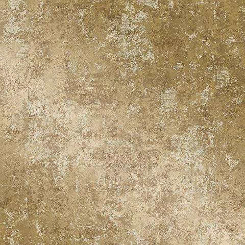Tempaper Distressed Gold Leaf Metallic Gold Removable Peel and Stick Wallpaper, 20.5 in X 33 ft, Made in The USA Cover