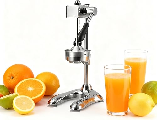 Miniatura 9 de Exprimidor de frutas prensado a mano, exprimidor de cítricos de hierro fundido, con molde de cabeza plana y molde de cabeza puntiaguda para