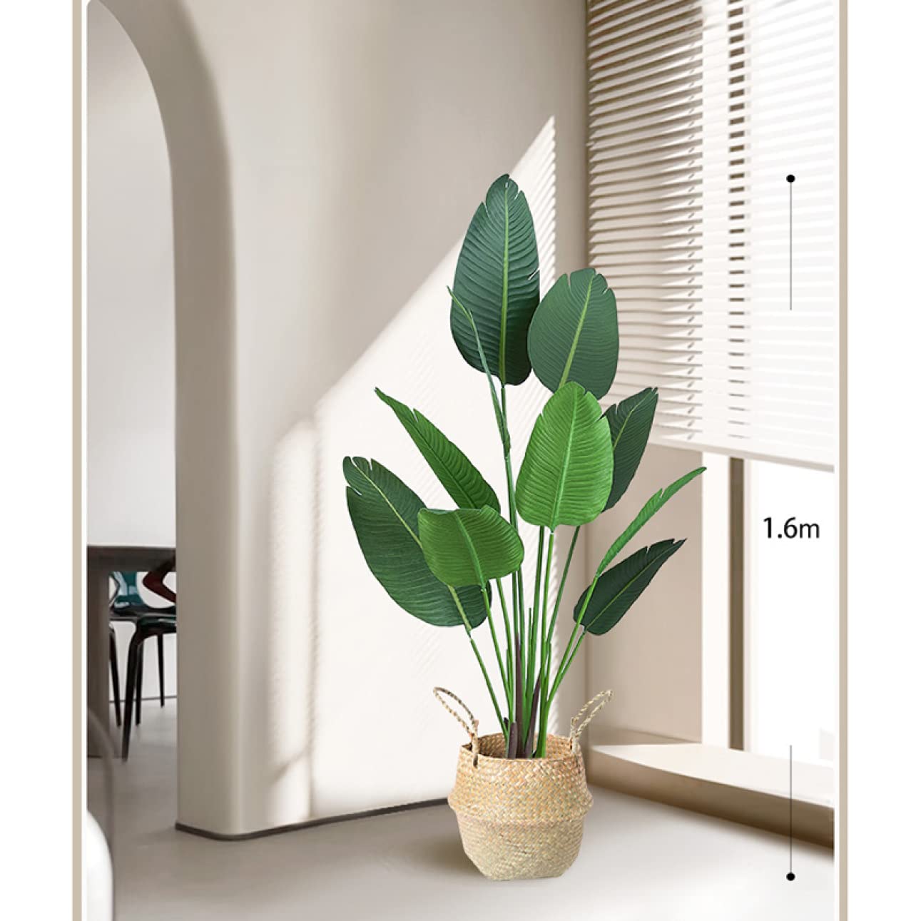 Amazon｜HGJH 大型 人工観葉植物 フェイクグリーン 樹脂鉢 フラワー4