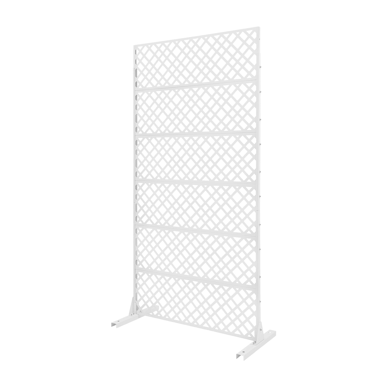 Pare-vue en métal en forme de losange protège efficacement des regards extérieurs tout en assurant une bonne circulation de l'air pour terrasse, balcon, jardin - 6 panneaux amovibles - 90 x