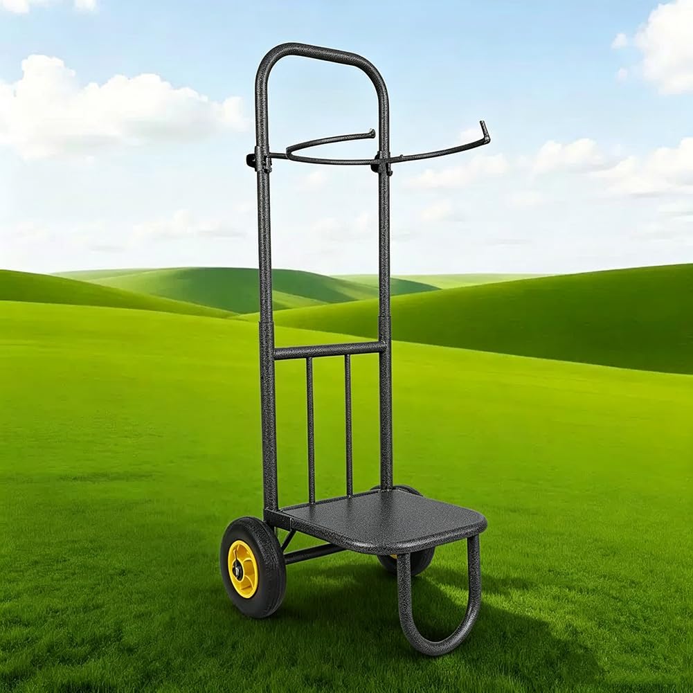 Soporte Ajustable con Ruedas para Sacos De Grano con Estructura De Marco