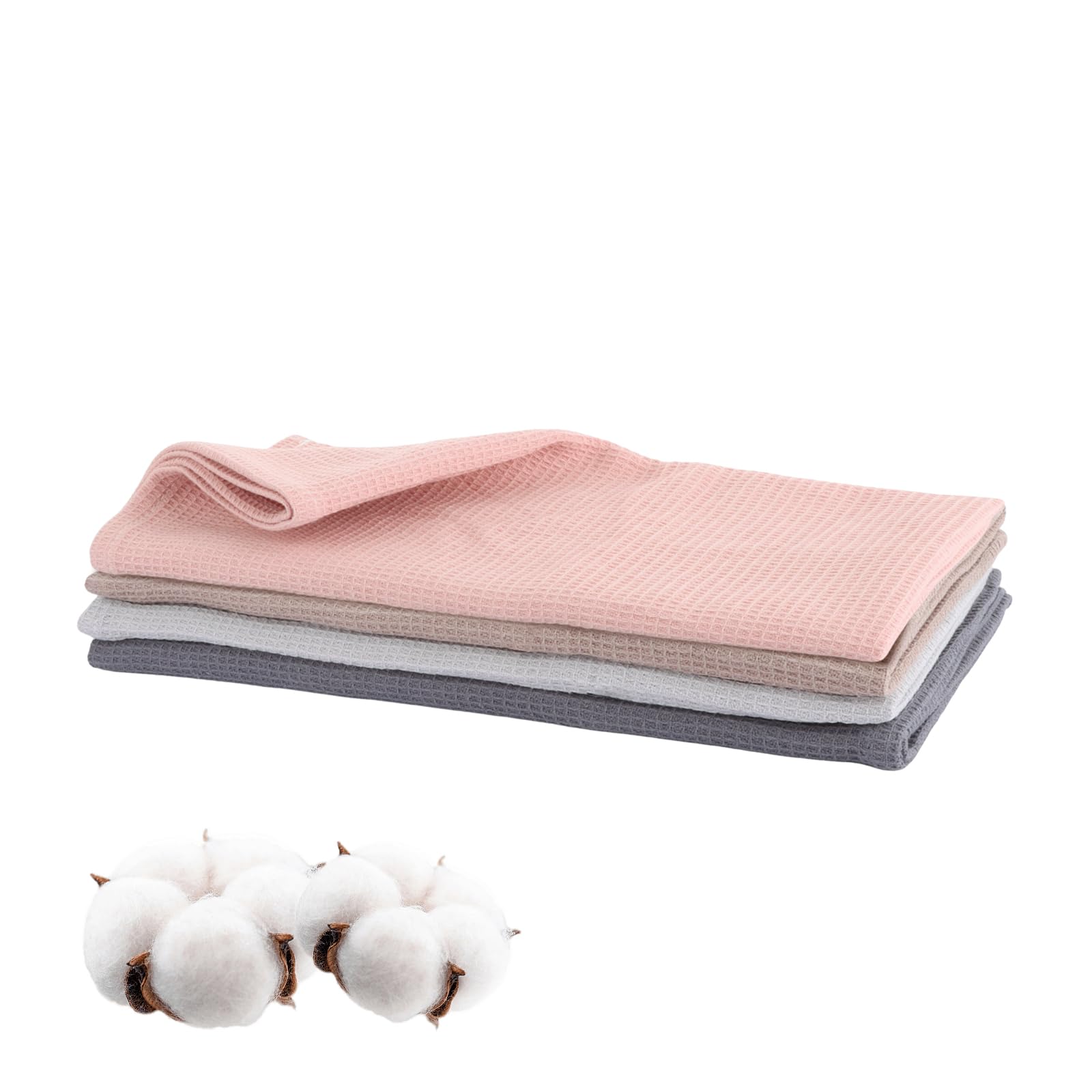Toallas de cocina ASelected en pack de 4 unidades para limpieza y secado diario 1