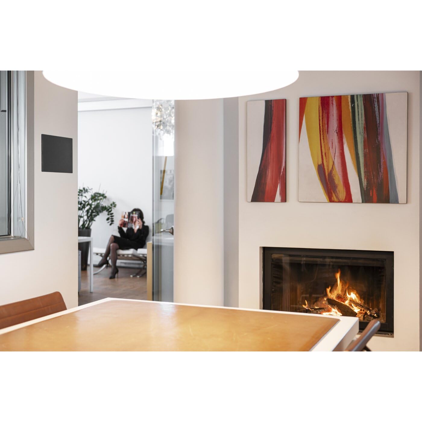 Boîtier encastrable pour maçonnerie – Tableau électrique 24 modules DIN (2 x 12), couvercle aveugle ultra fin 11 mm, style moderne et élégant, IP40, rail DIN, pour rénovation d'appartements, noir