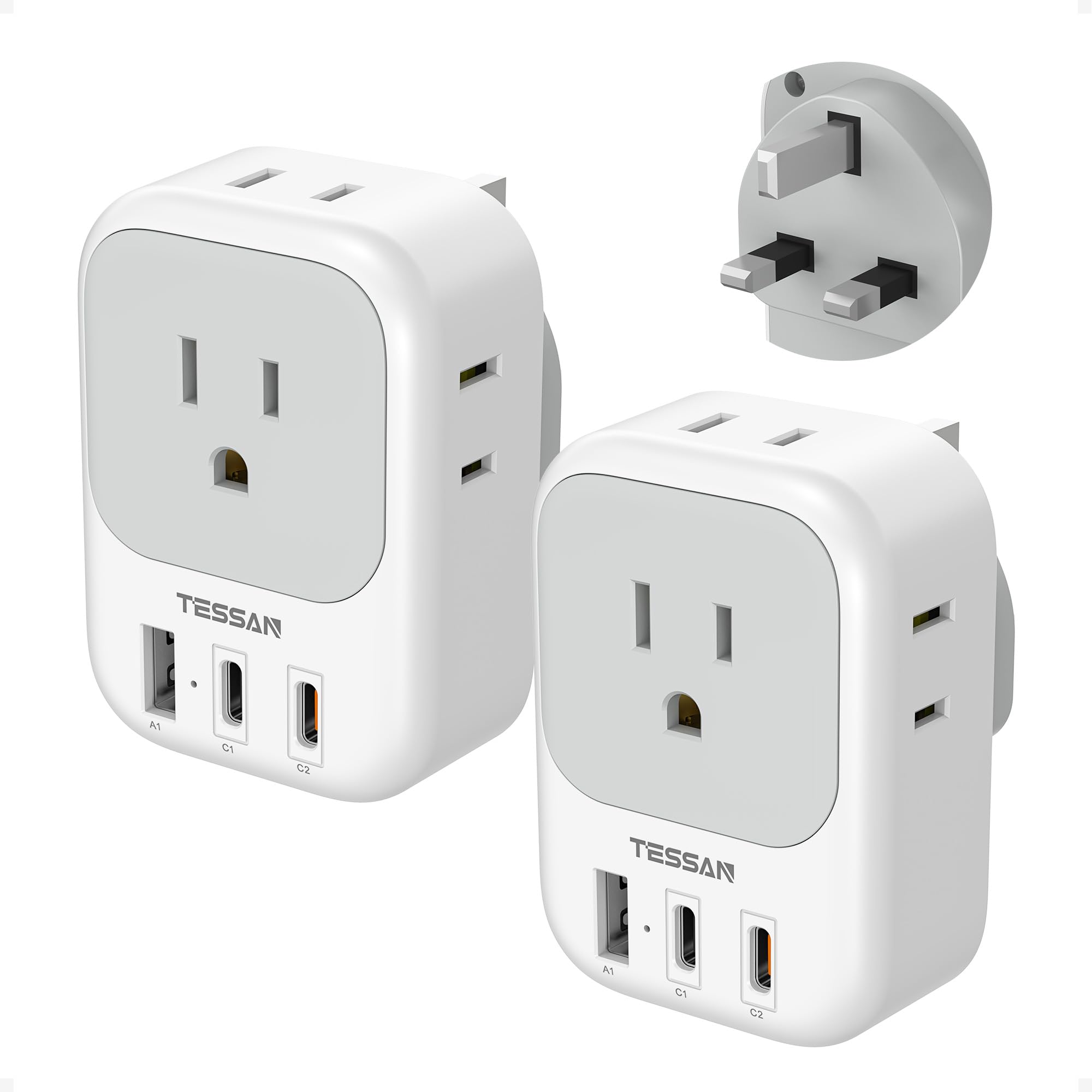 TESSAN 2‑Pack PD 20W UK