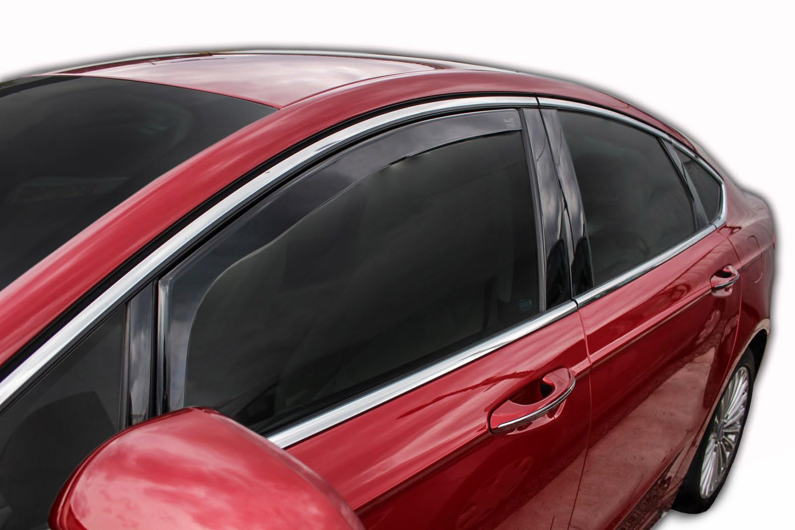 J&J AUTOMOTIVE Windabweiser passend für Volkswagen Bora 4-Türer 1998-2005 2tlg, Heko Regenabweiser Vorne Getönt Dunkel Passform