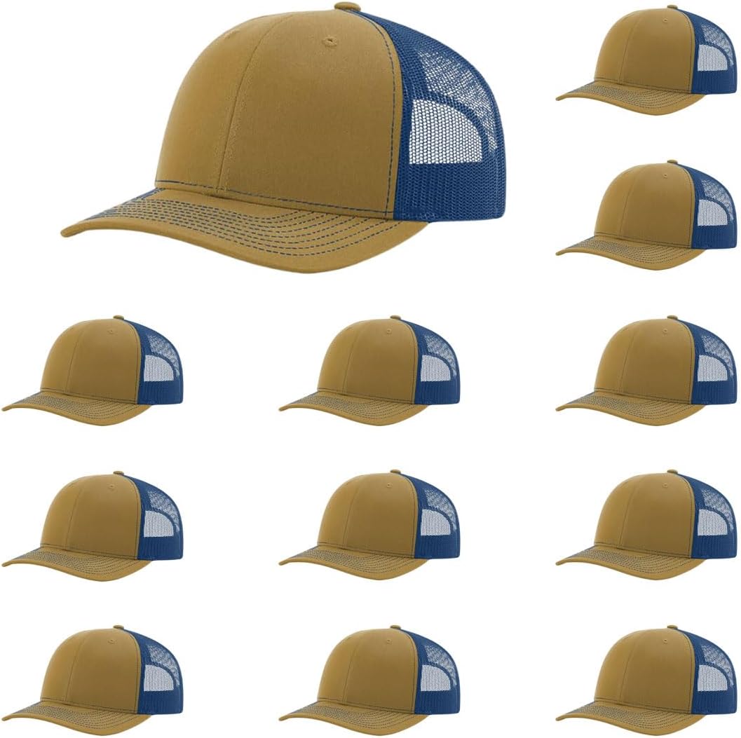 Richardson 112 Classic Six-Panel Adjustable Snapback Trucker Cap | Bulk Packs Available