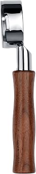 Normcore 57mm Bottomless Portafilter Fits Lelit 57 Groups - Anna and Anita, Naked Portafilter with Genuine American Walnut Handle