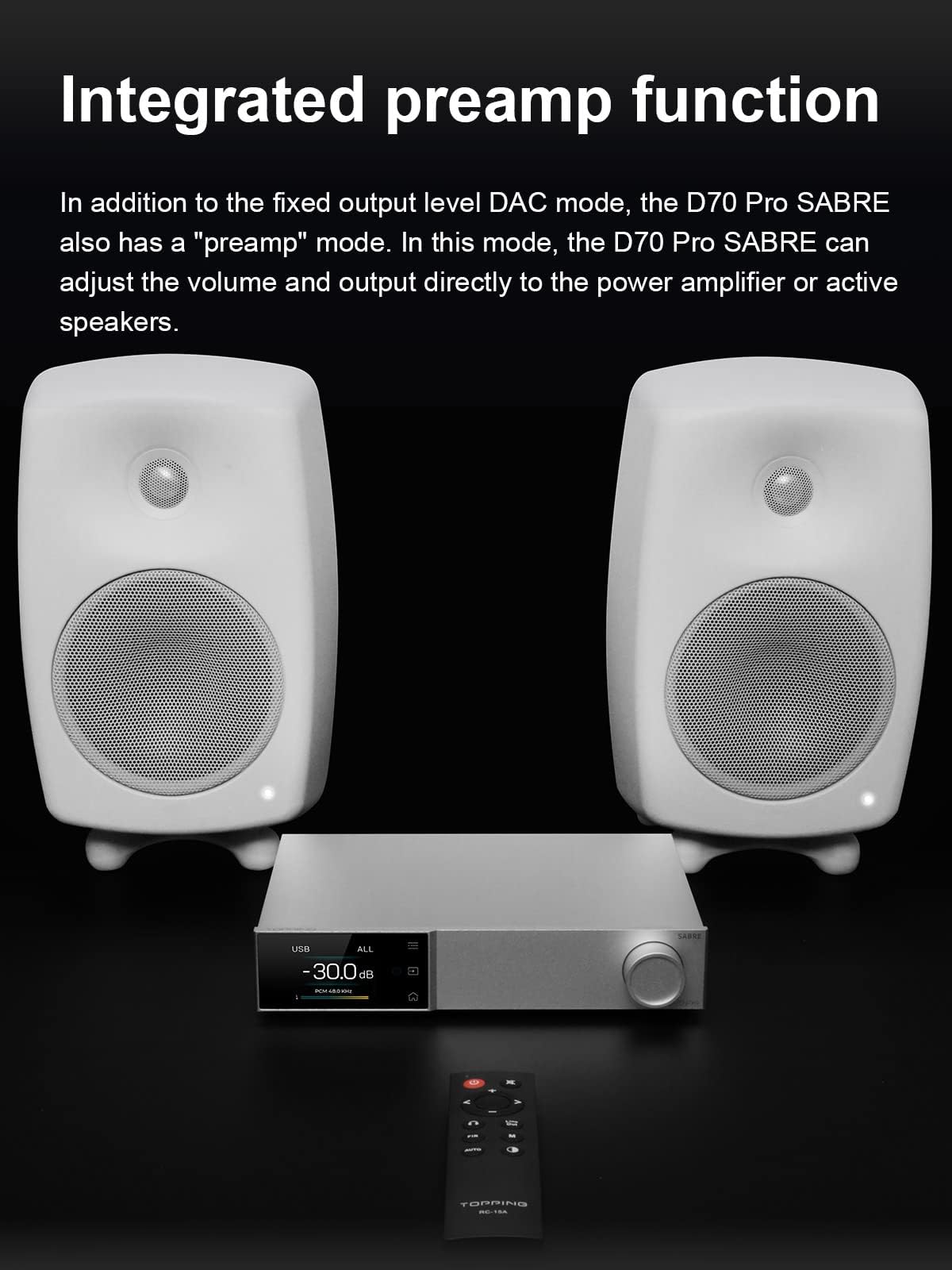 Amazon.com: Auinshifiman Topping D70 Pro Sabre HiFi DAC ES9039SPRO 