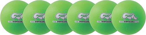 Champion Sports Rhino Skin - Juegos de bolas de dodgeball de rebote bajo y individuales para juegos de juegos infantiles, PE, patio trasero y liga -