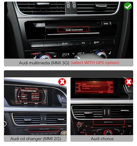 image for ZBARK Android 13 CarPlay for Audi A4 B8 A5 2009-2016 MMI High CD Chang