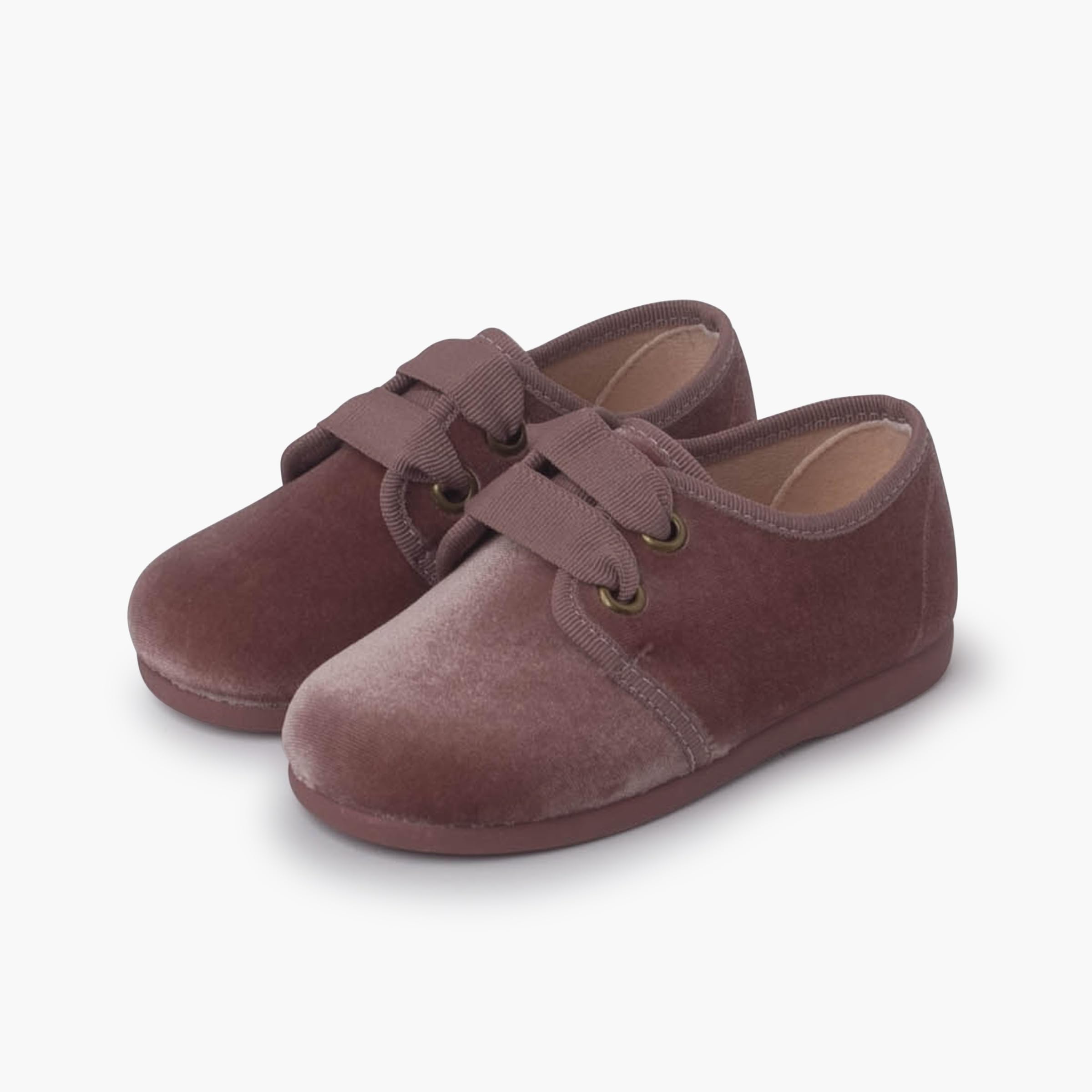 Pisamonas Zapato Terciopelo Cordón Faya