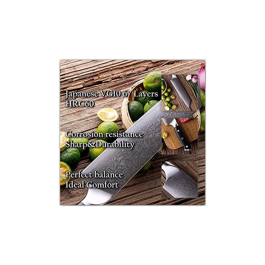 Kitchen-Knife-Sets-4-Pcs-Kitchen-Knife-Set-Japanese-VG10-Damascus-Steel-Kitchen-Knives-Chef-Kiritsuke-Boning-Paring-Knives-G10-Handle-MAYiT2855 Kitchen Knife Sets, 4 Pcs Kitchen Knife Set Japanese VG10 Damascus Steel Kitchen Knives Chef Kiritsuke Boning Paring Knives G10 Handle, MAYiT2855