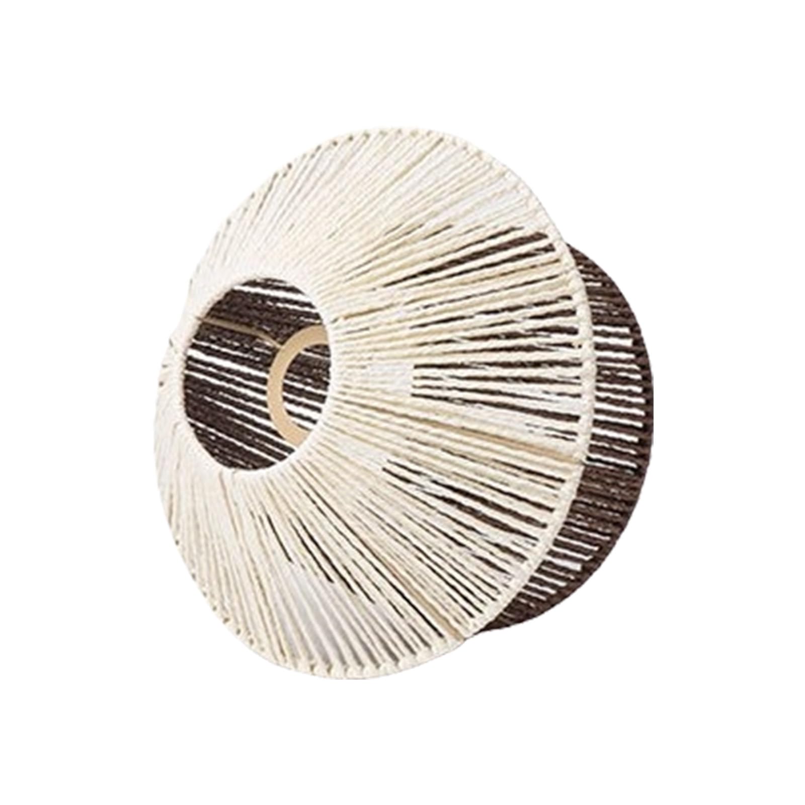 Msioytog Multi Unique Art Lampshades Paper Rope Weave Lampshades Indoor Pendant Light Shade Suitable For Enhancing Modern Aesthetic Bedroom Light Accessory