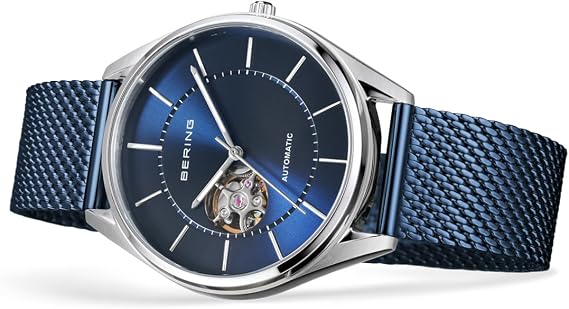 BERING Arctic Symphony Collection Men's Ring Brushed Silver with Stainless Steel