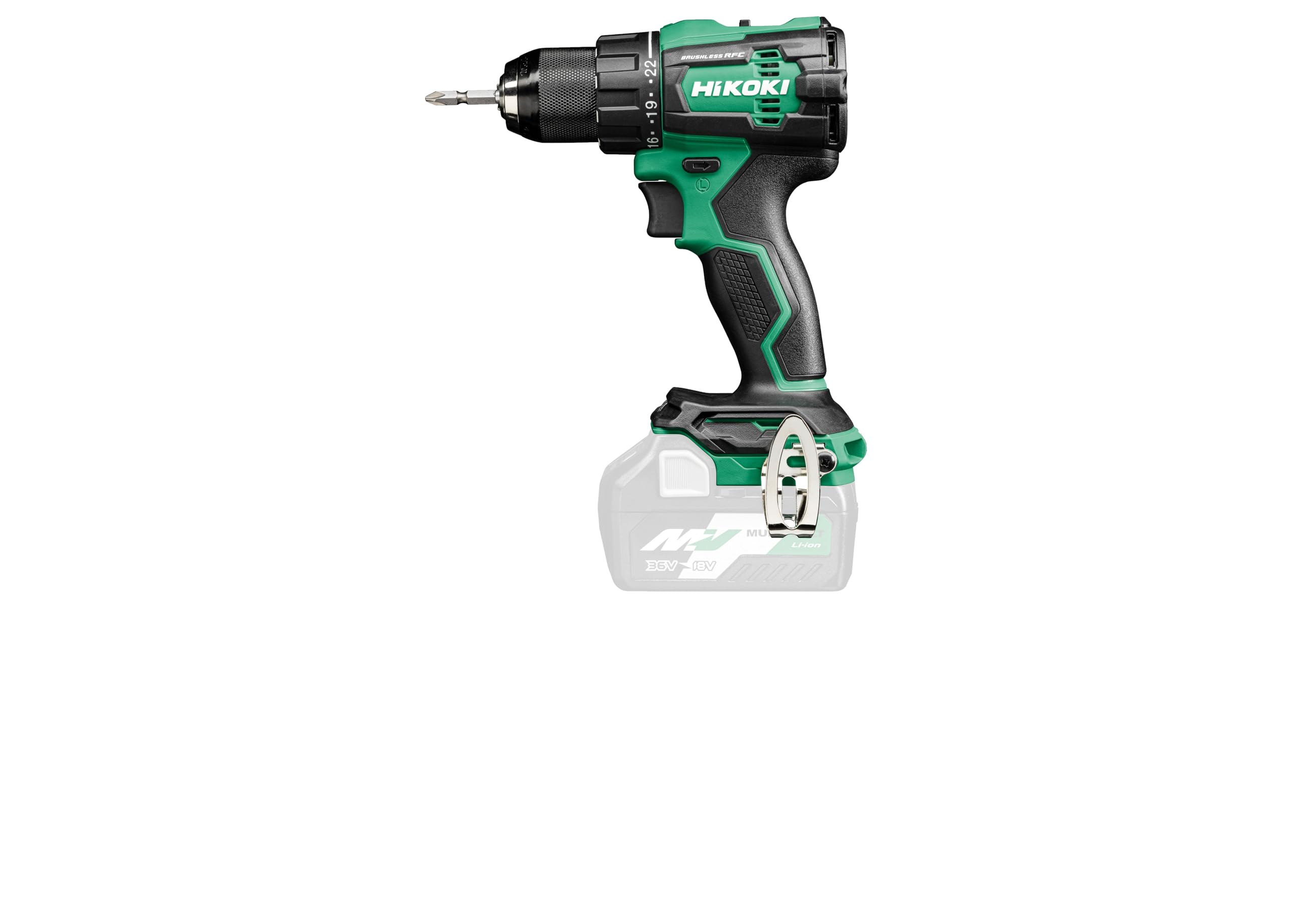 HiKOKI Combo-Kit Brushless: Taladro, Llave de Impacto y Más, 18V, Ion-Litio, 3 Baterías 5.0Ah, Cargador, Bolsa, Herramientas Versátiles para Profesionales