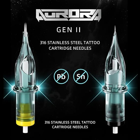 AURORA Cartridges Tattoo Needle 20pcs Curved Magnum (5CM)