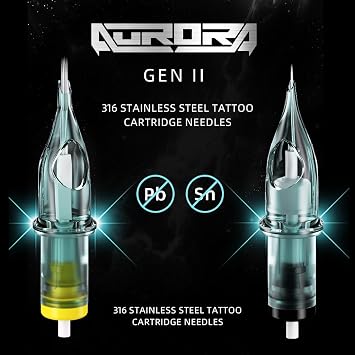AURORA Cartridges Tattoo Needle 20pcs Curved Magnum (5CM)
