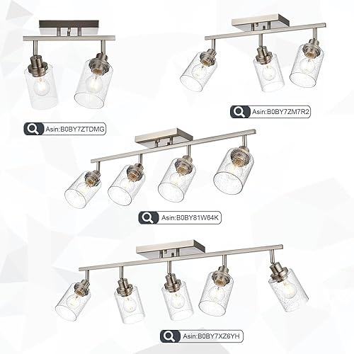 Miniatura 9 de WINSHEN Pantalla cilíndrica de cristal transparente, pantallas de repuesto de vidrio transparente para luz de tocador de baño