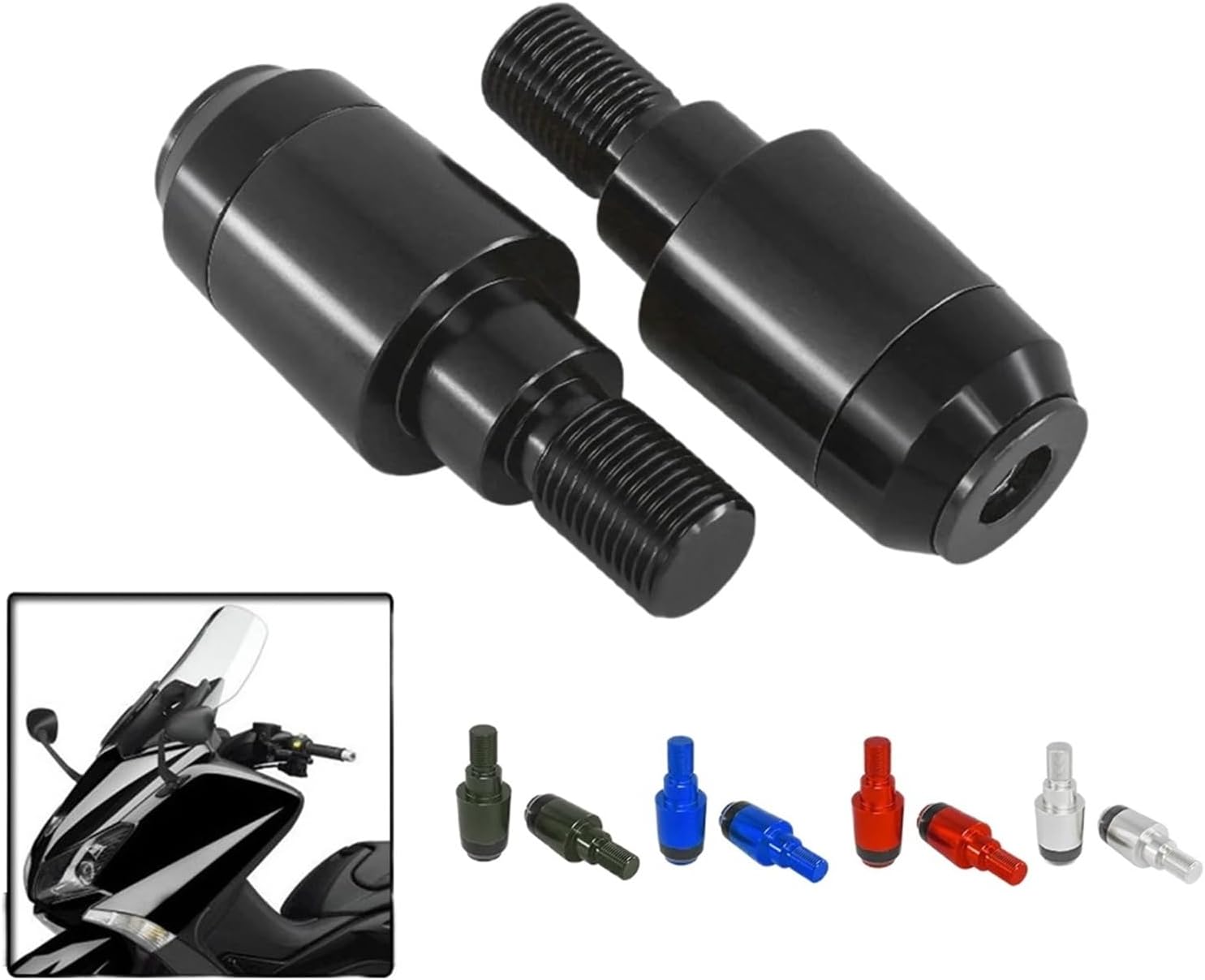 Motorcycle Handlebar End Plug Motorcycle Handlebar Counterweight Plug Slider For YA&MAHA TMAX560 TMAX530 TMAX500 Bar Ends Grips 7/8''22 MM