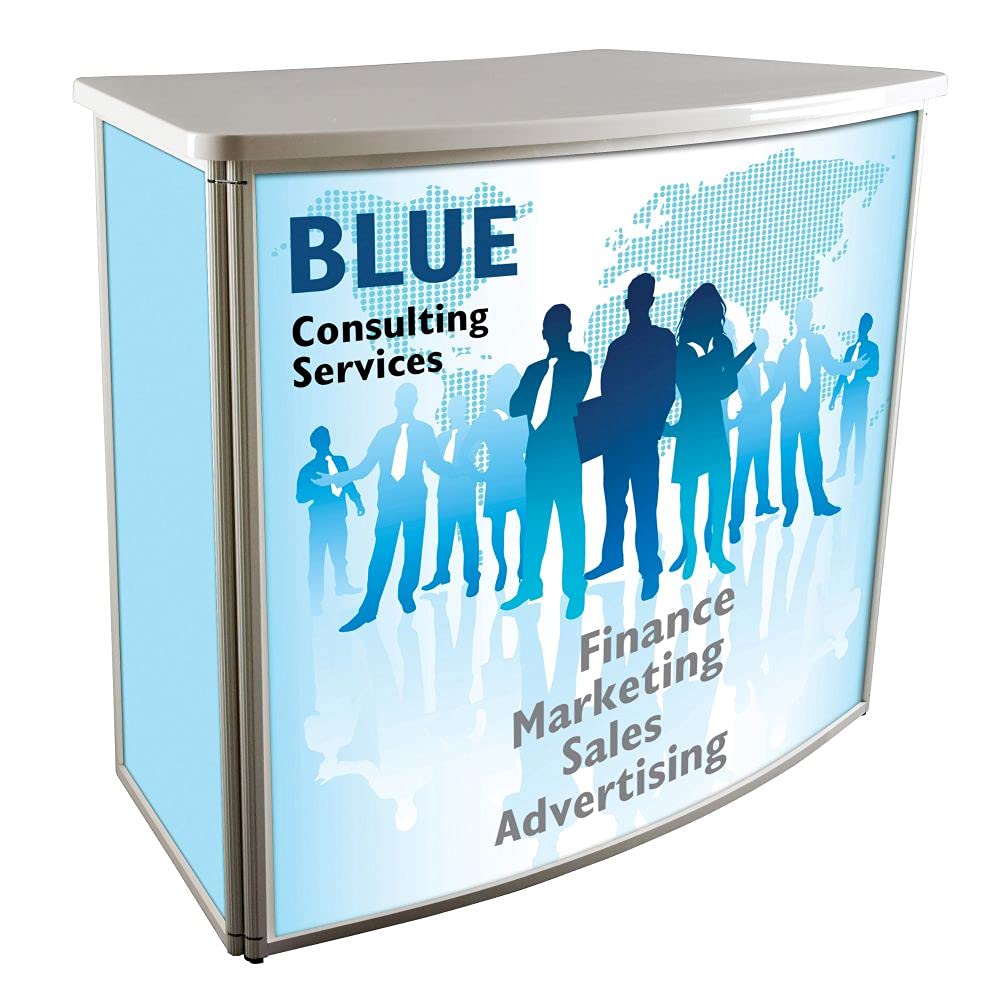 Display Sales Messetheke Alu-Frame Promotiontheke Werbetheke Verkaufstheke Aluminium-Profi