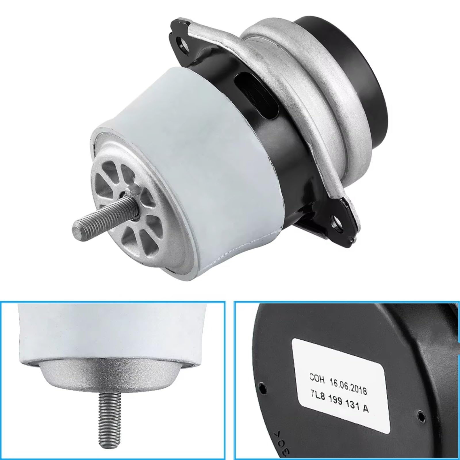 Silent Bloc Moteur Compatible Avec Pour Cayenne 9PA 3.2 3.6 2003 2004 2005 2006 2007 2008 2009 2010 Support Moteur De L'essieu Avant 95537504900