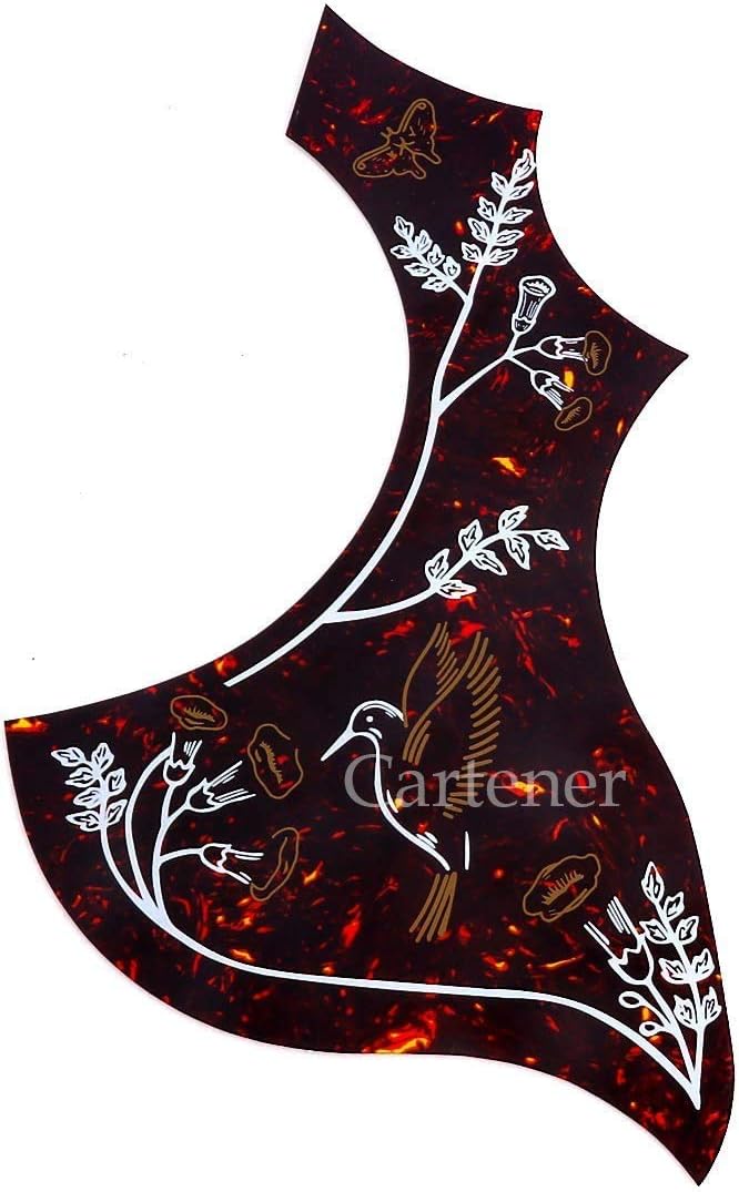 Cartener Pickguard for Hummingbird Acoustic Guitar Tortoise Celluloid