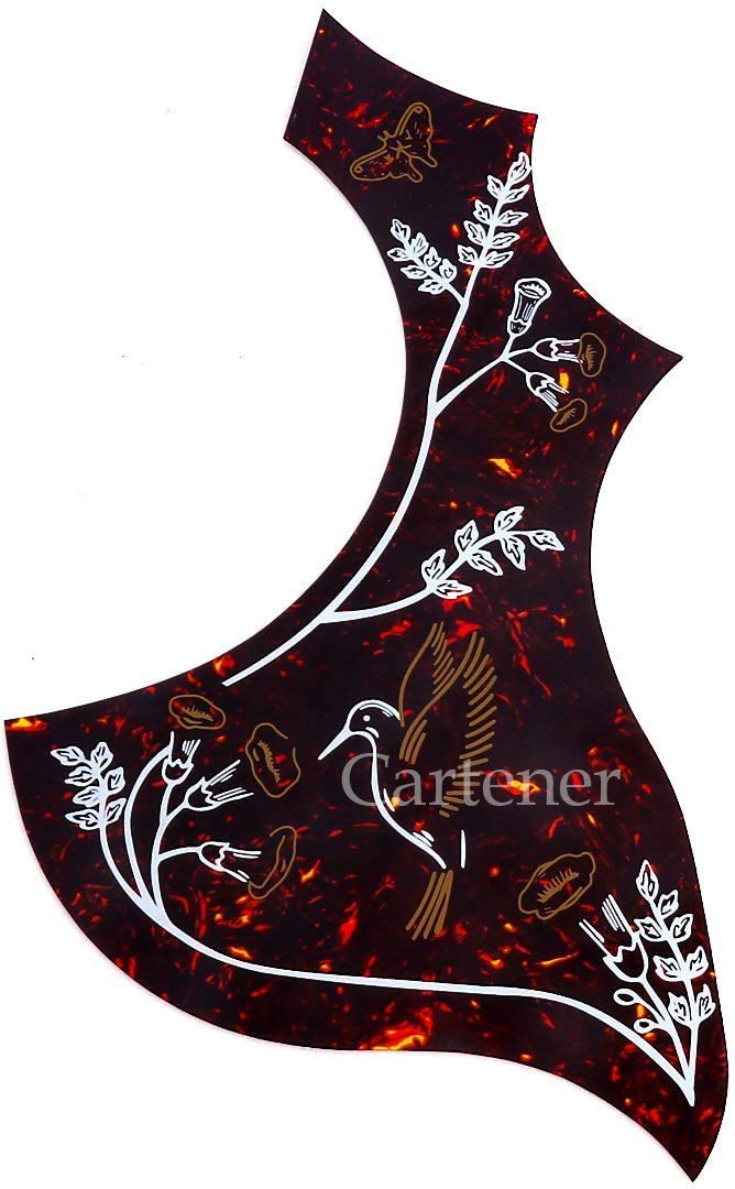 Cartener Pickguard for Hummingbird Acoustic Guitar Tortoise Celluloid