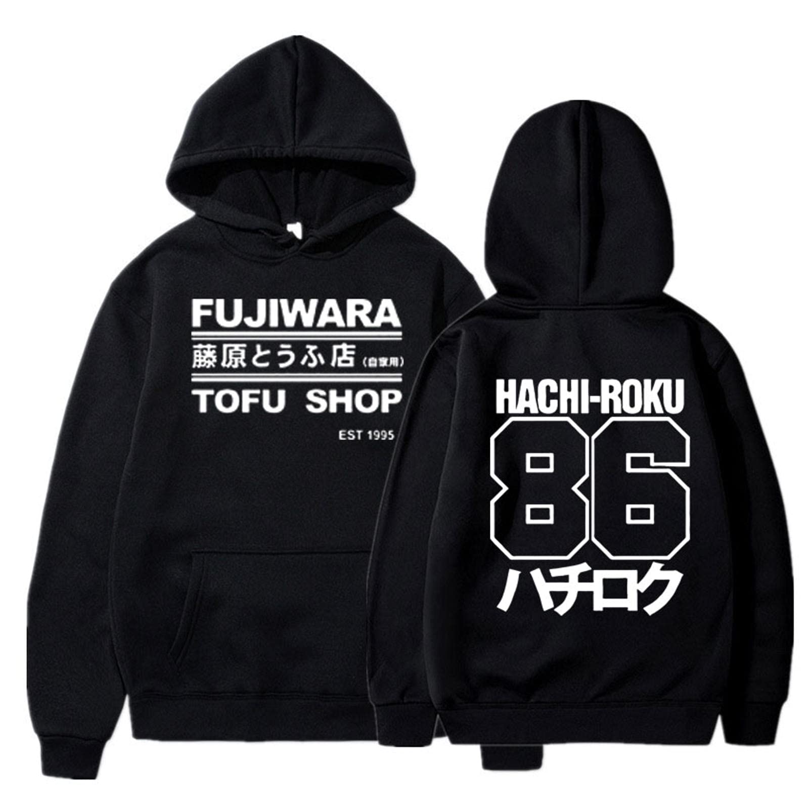 Initial D Hoodie Mens Manga Hachiroku Shift Drift Takumi Fujiwara Tofu Shop Delivery AE86 Clothing Brand Sweatshirt