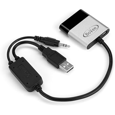 Bovee WMA3000B Wireless Bluetooth Music Interface Adaptor for in car iPod Integration (USB/AUX Connector)